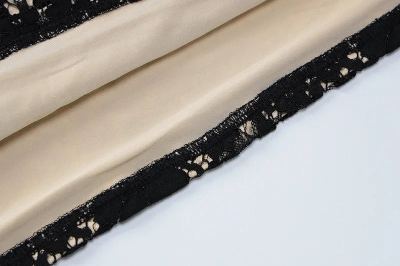 Lace Strap Mini Dress