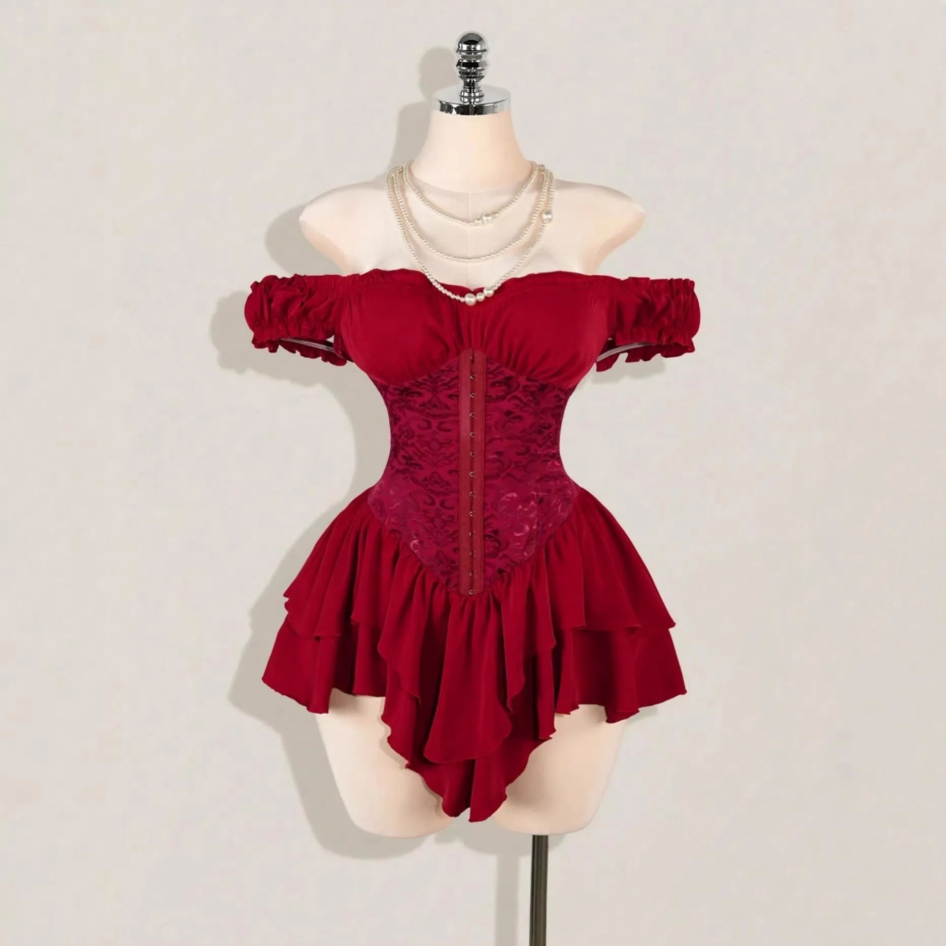Cute Queen Style Short Dress