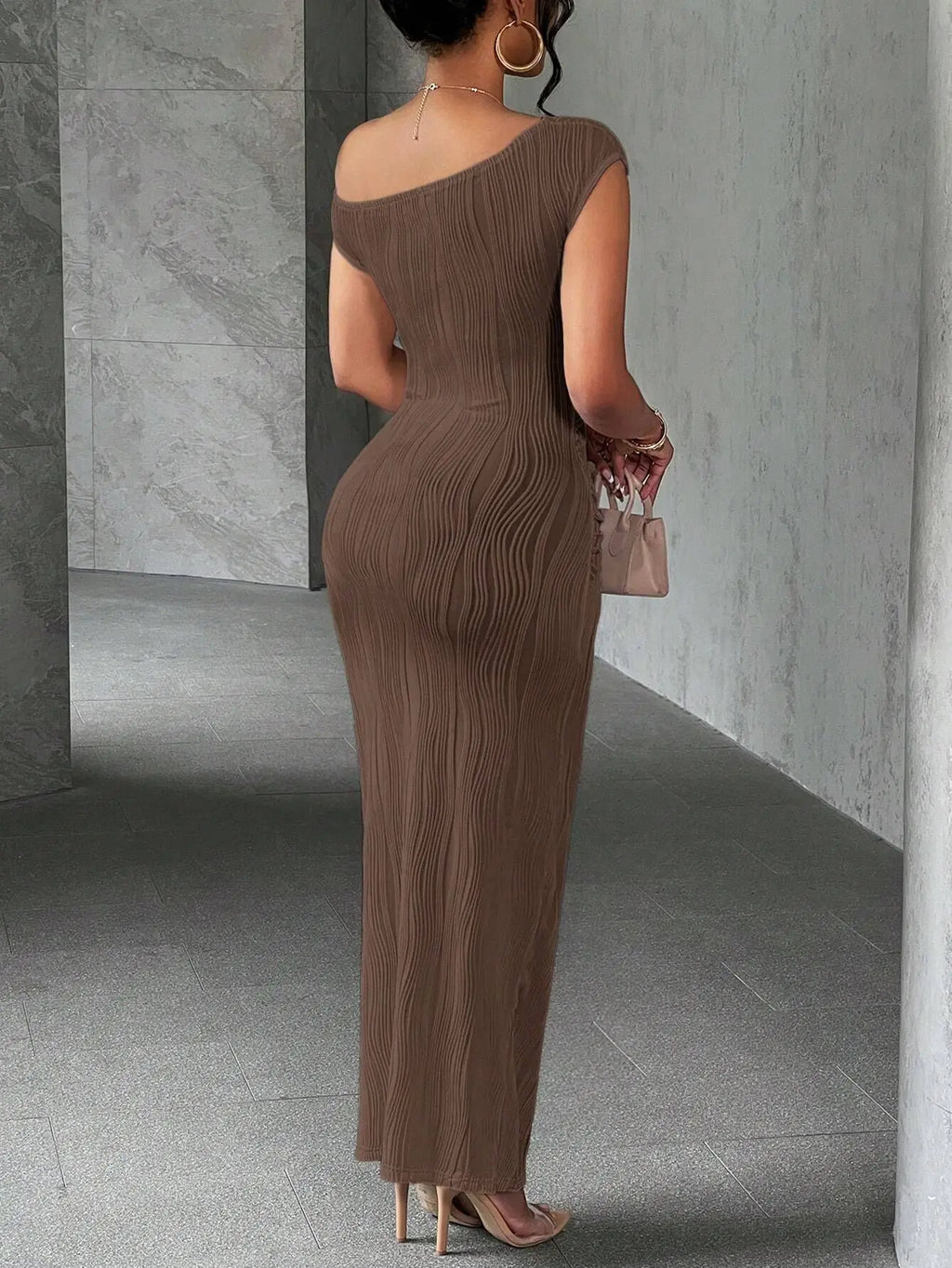 Elegant Slanted Dress