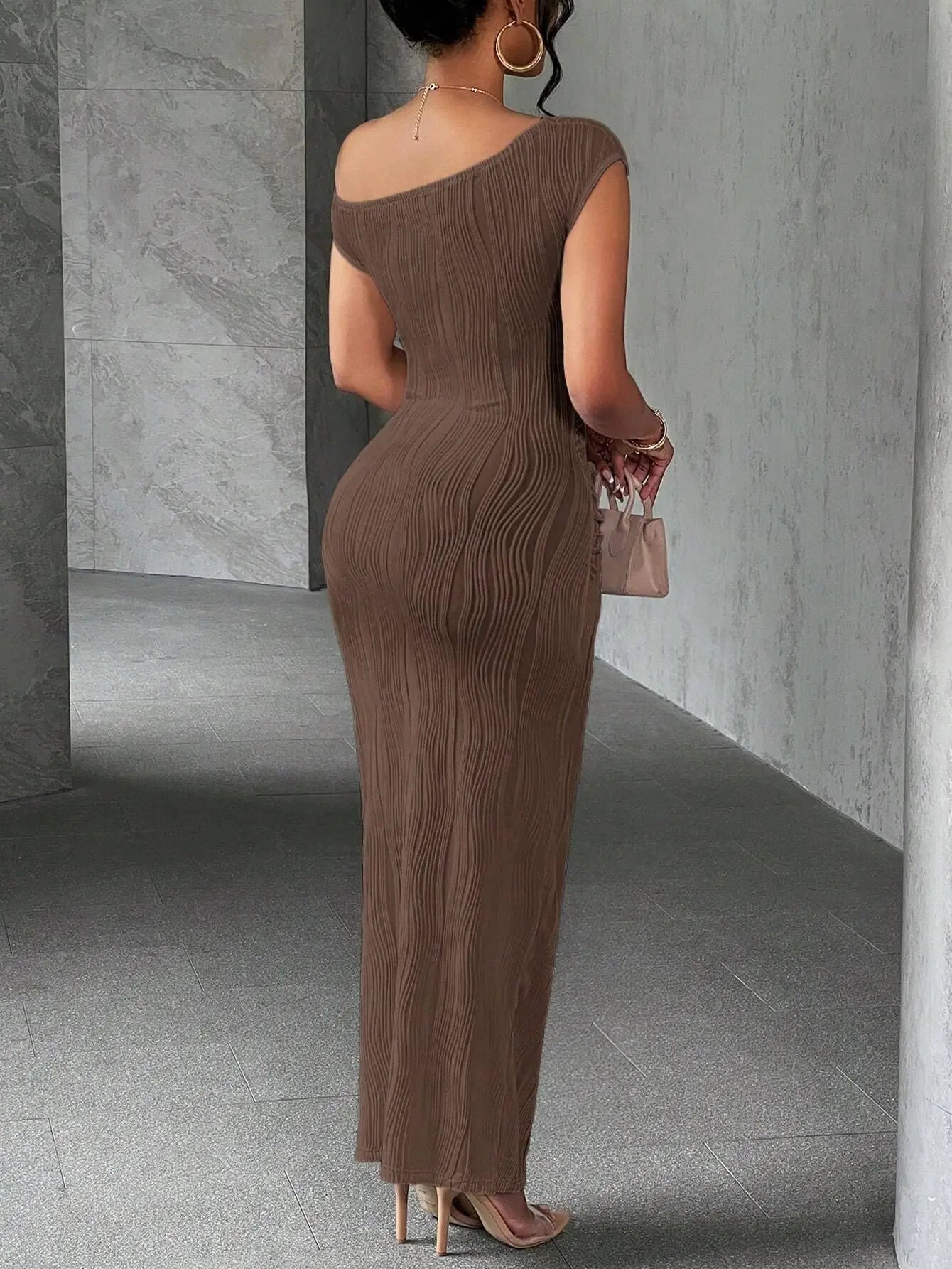 Elegant Slanted Dress
