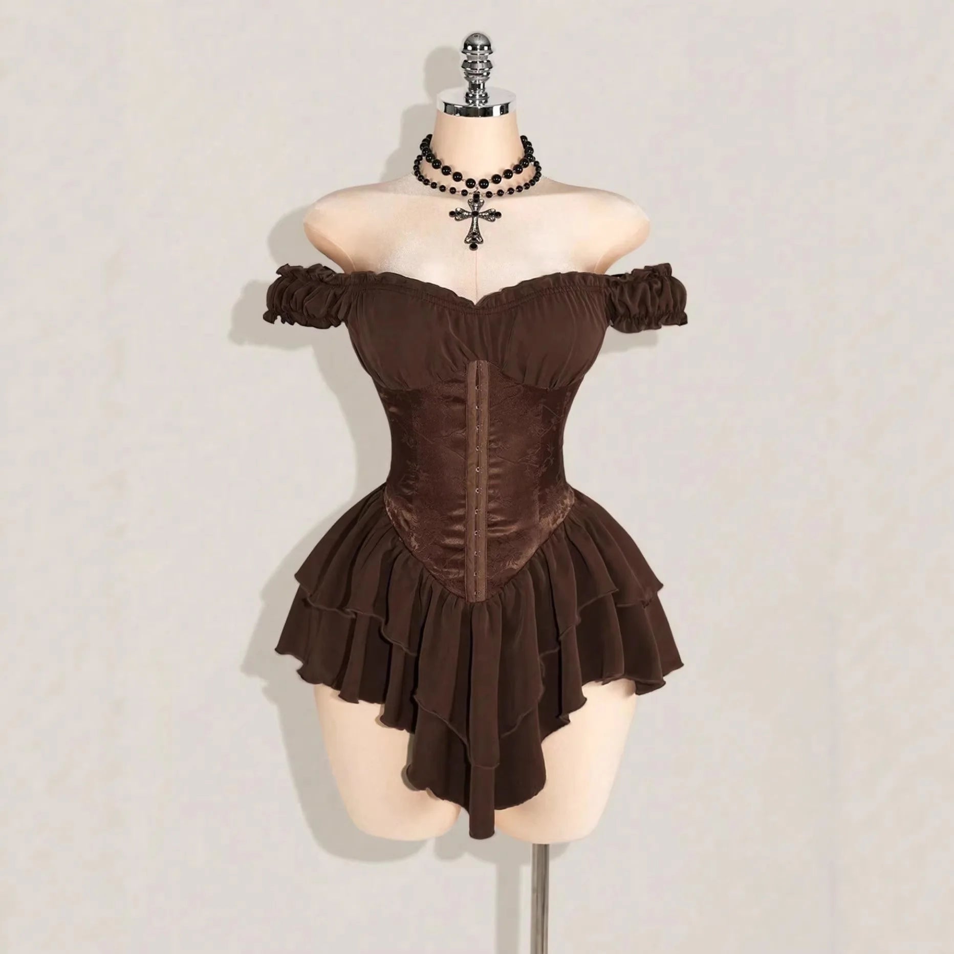 Cute Queen Style Short Dress