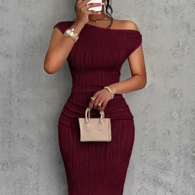 Elegant Slanted Dress