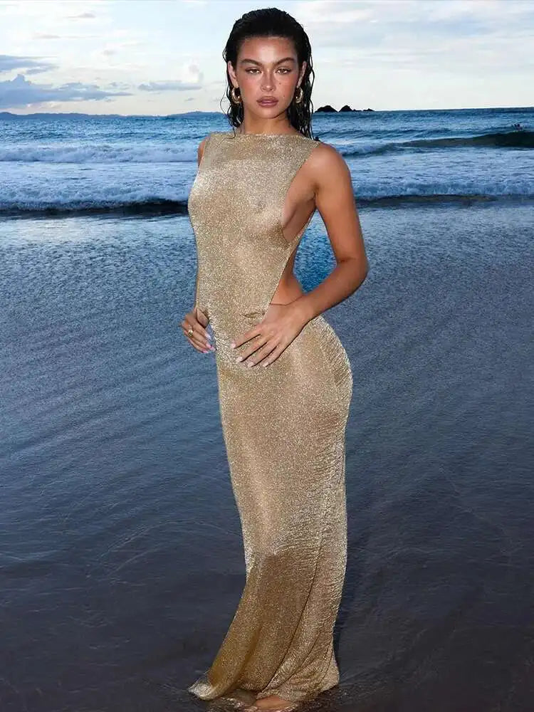Sparkle Backless Dress
