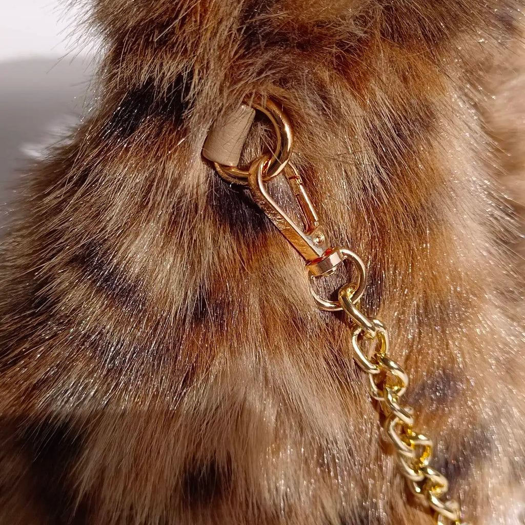 Fur Bucket Hat with two-piece set bag option