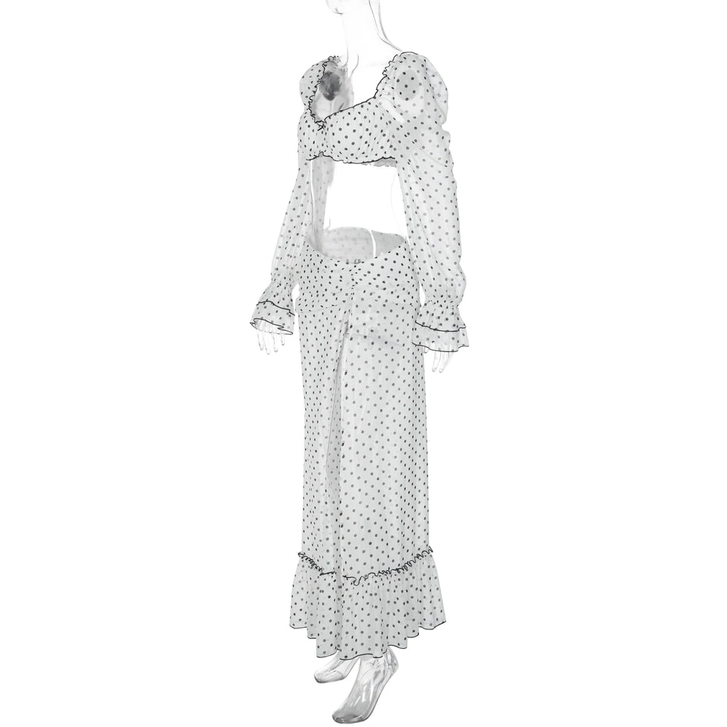 Polka Dot Print 2 Pieces Sets