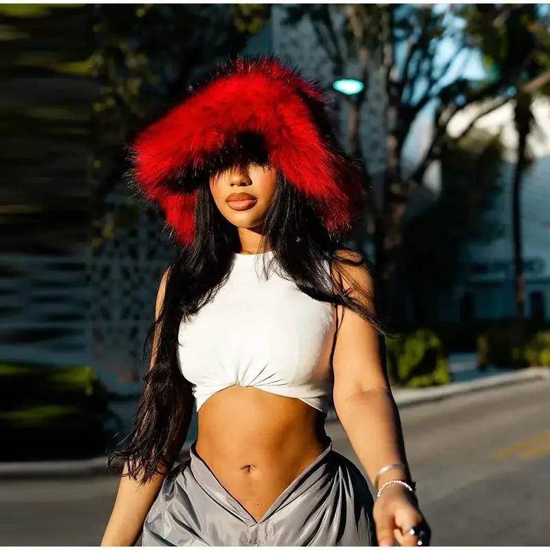 Fashionable Fur Bucket Hats