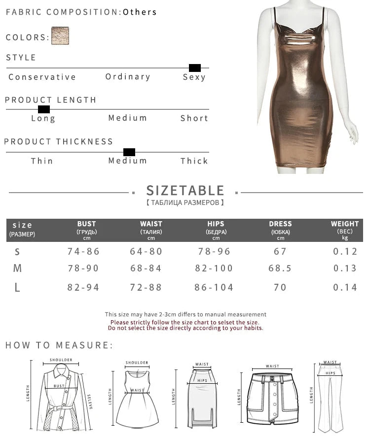 Sexy Shine Mini Dress