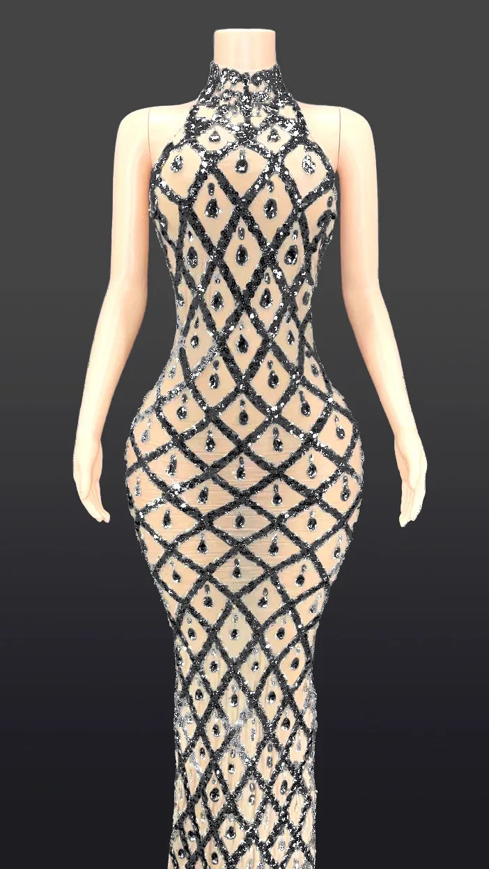 Luxurious Rhinestone Dress