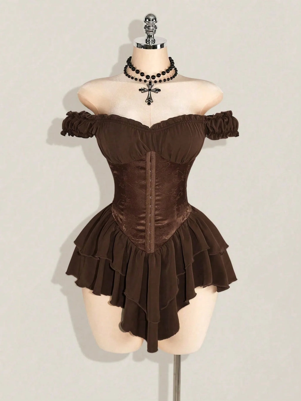Cute Queen Style Short Dress