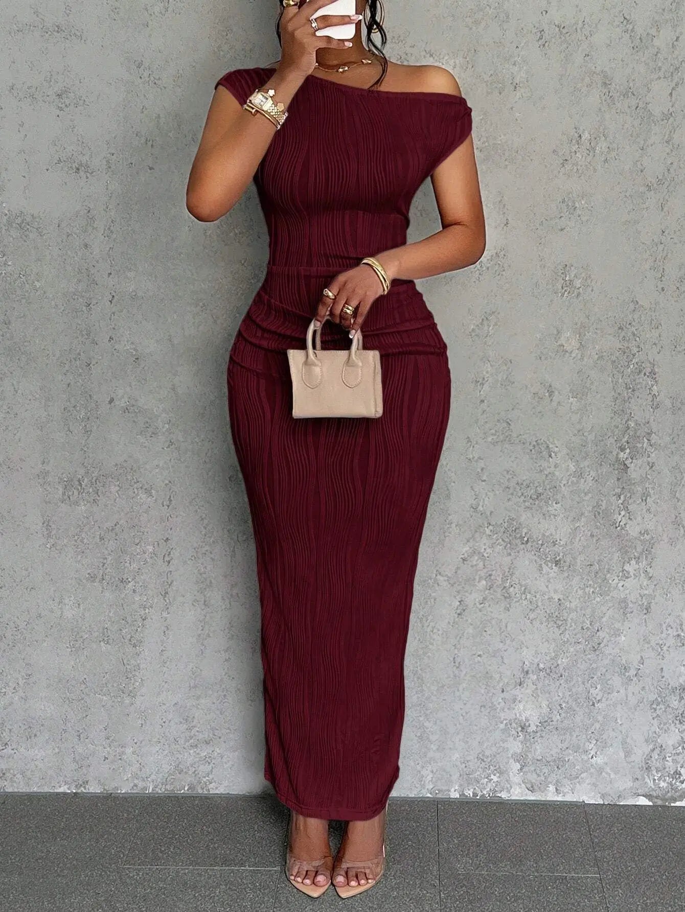 Elegant Slanted Dress