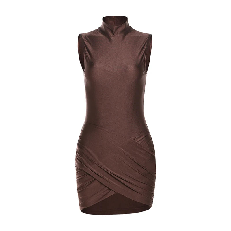 Classy Crossover Mini Dress