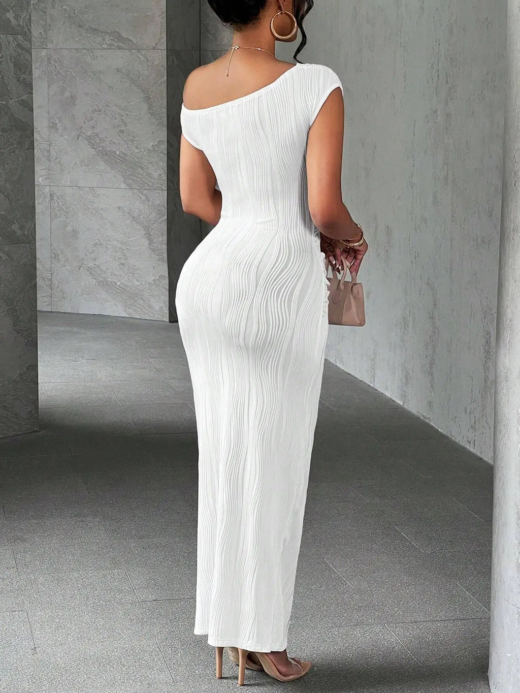 Elegant Slanted Dress