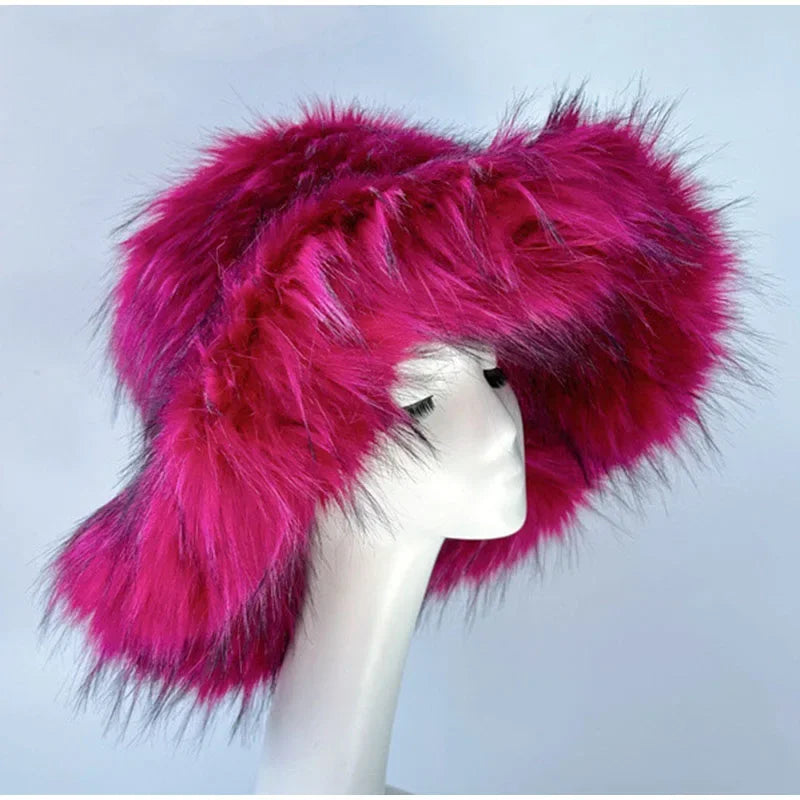 Fashionable Fur Bucket Hats