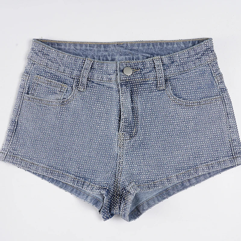 Sparkle Glam Rhinestone Shorts