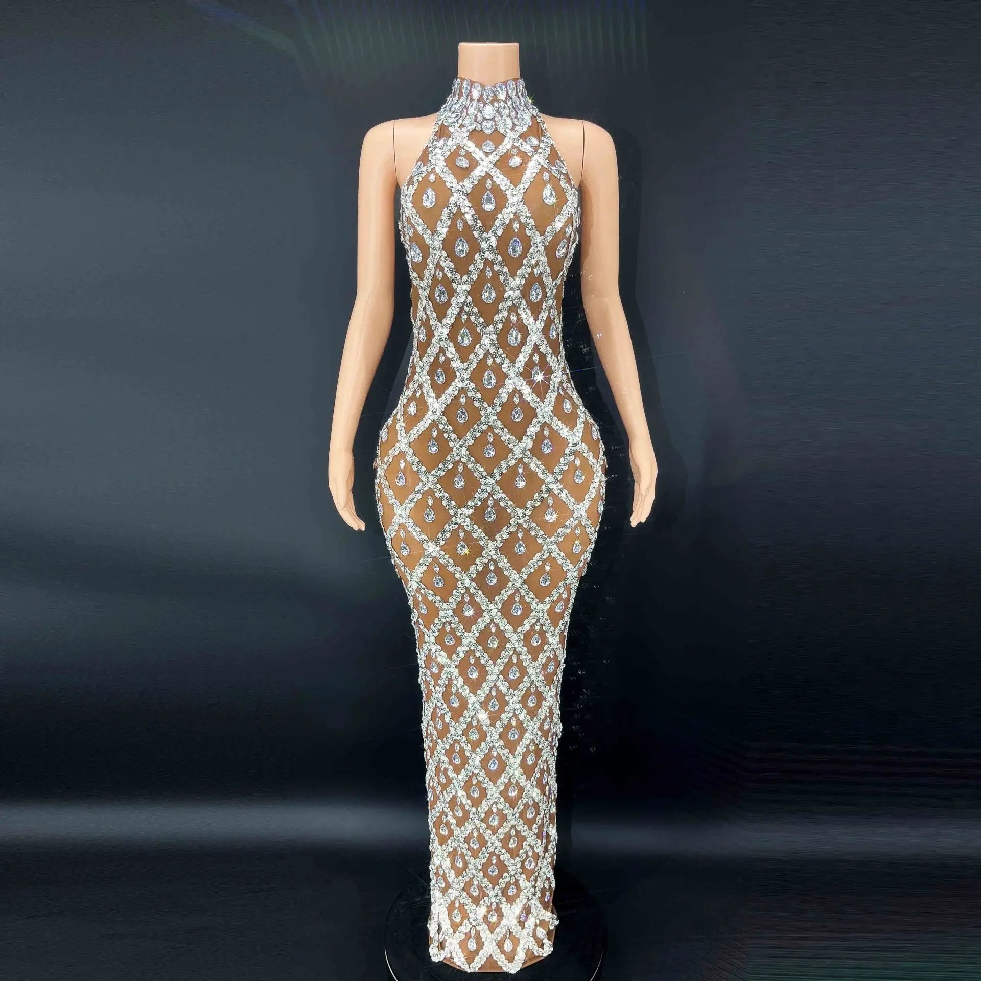 Luxurious Rhinestone Dress