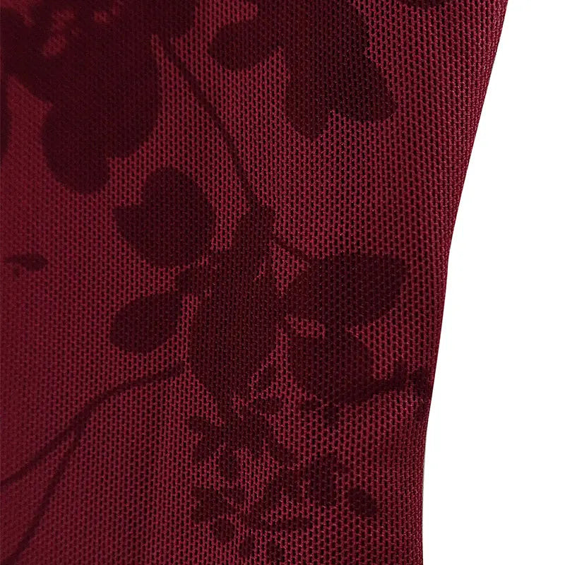 Graceful Red Wine Dress