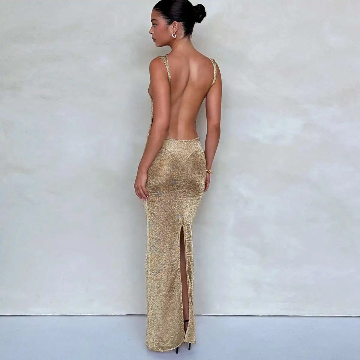 Sparkle Backless Dress