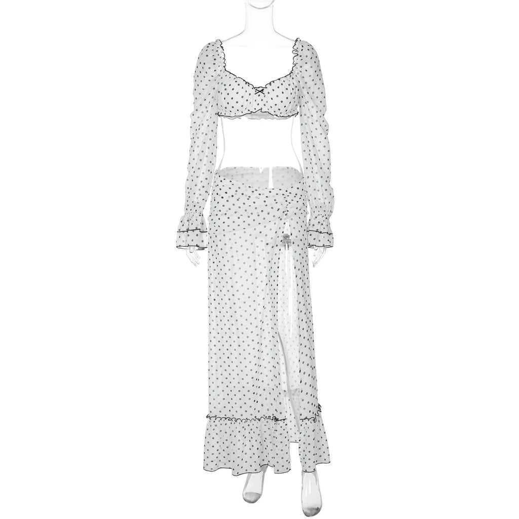 Polka Dot Print 2 Pieces Sets