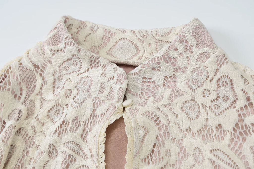 Elegant Lace Mini Dress