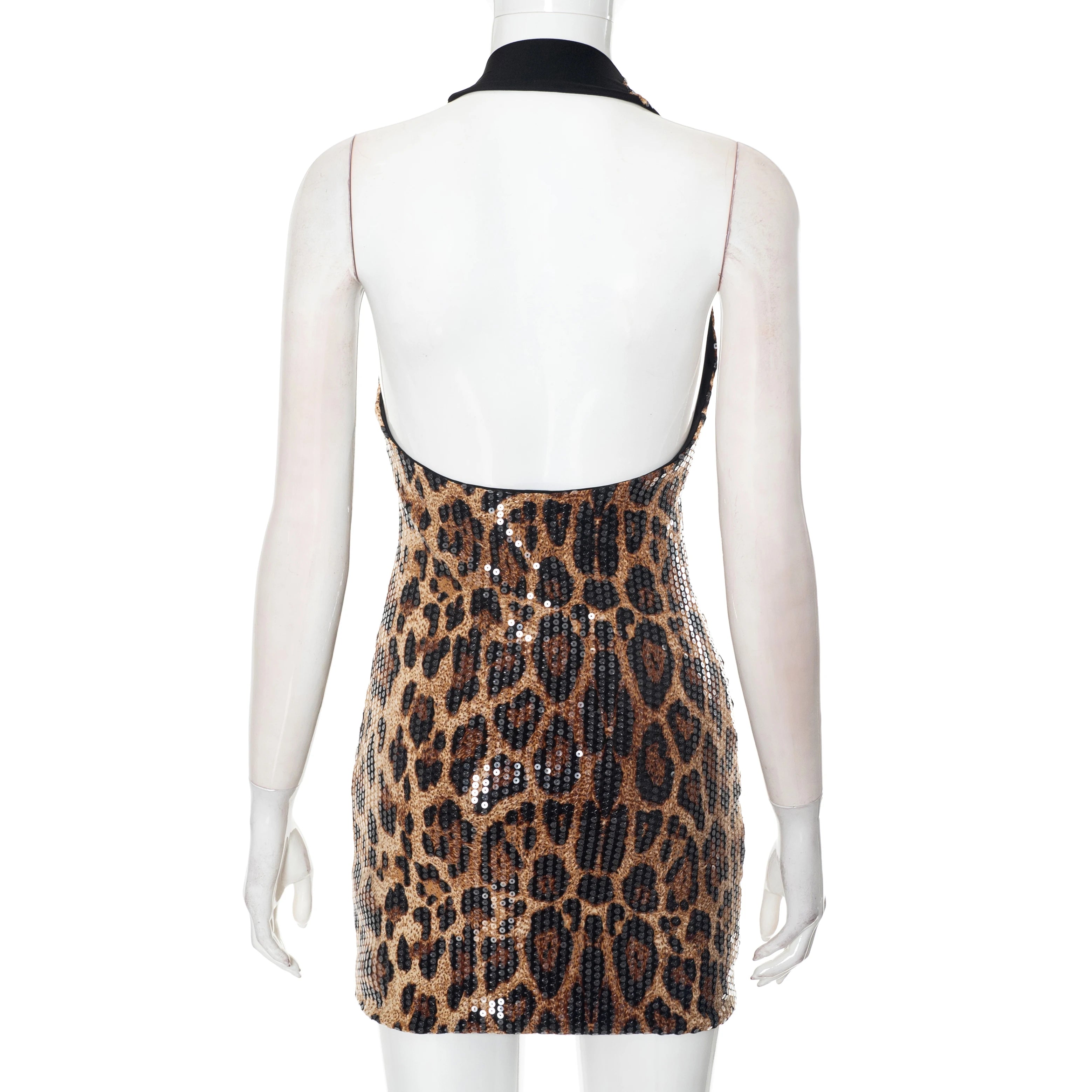 Shimmer Leopard Dress