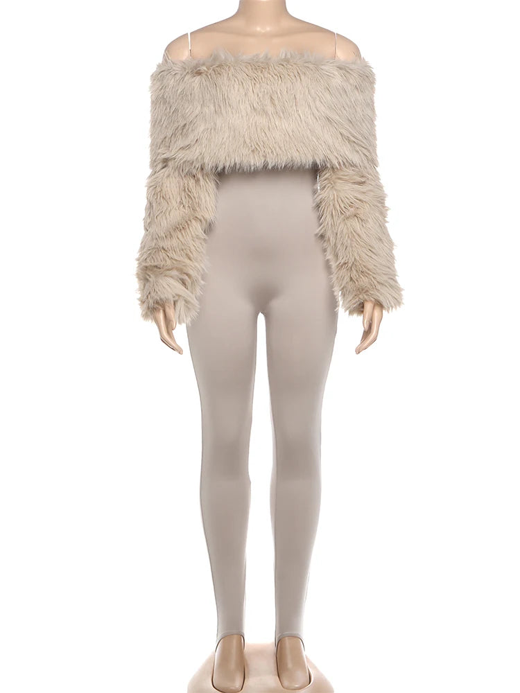 Sexy Luxury Furry Jumpsuit