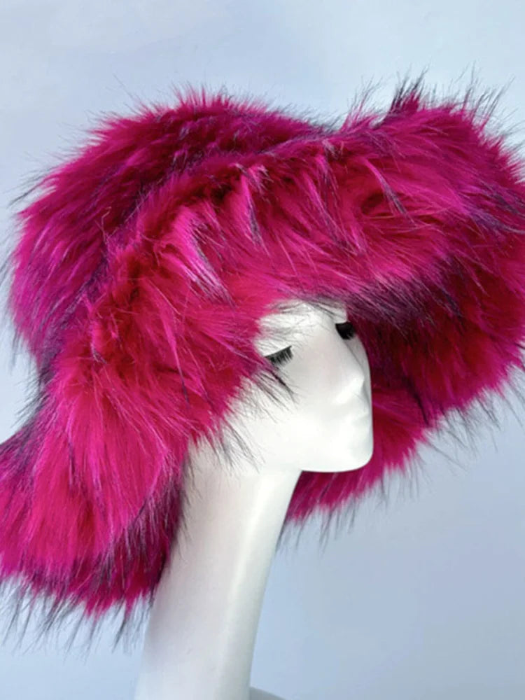 Fashionable Fur Bucket Hats