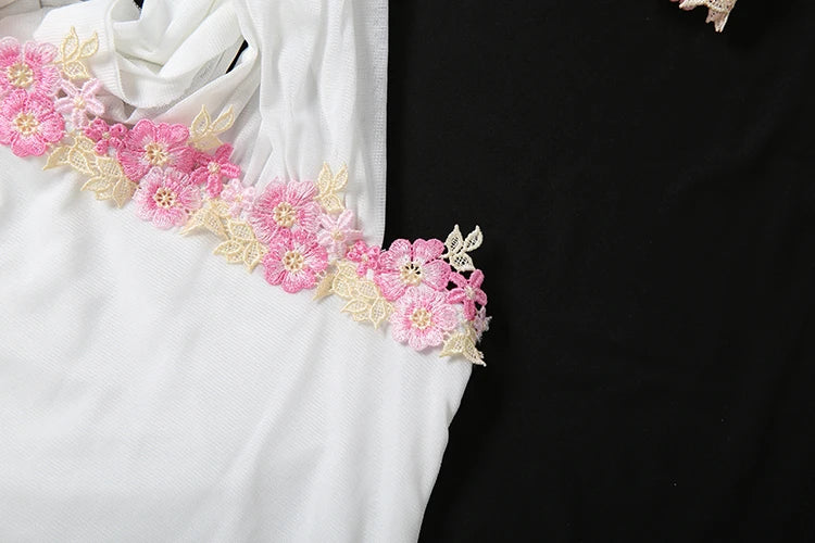 Crossed Flower Vacation Mini Dress