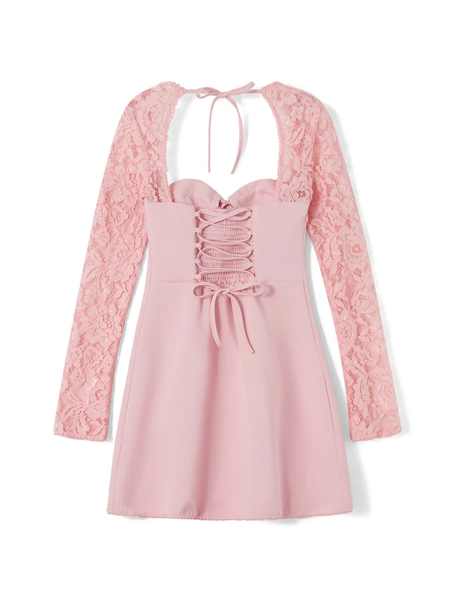 Elegant Lace Mini Dress